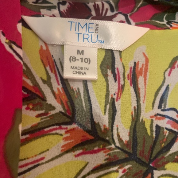 Time and Tru Sheer Patterned Coverup/Cardigan - Picture 3 of 9